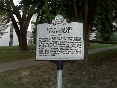 Holy Rosary Cathedral Marker. Click for full size. Holy Rosary Cathedral Marker image. Click for full size.