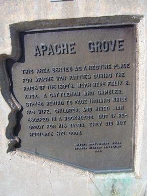 Apache Grove Marker image. Click for full size.