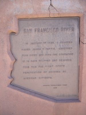 San Francisco River Marker image. Click for full size.