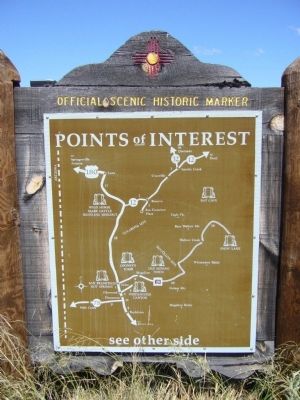 Rear of the Mogollon Marker. Click for full size. Rear of the Mogollon Marker image. Click for full size.
