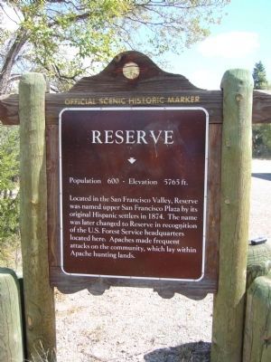 Reserve Marker. Click for full size. Reserve Marker image. Click for full size.