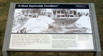 "A Most Deplorable Condition" Marker image. Click for full size.