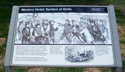Western Hotel: Symbol of Strife Marker. Click for full size. Western Hotel: Symbol of Strife Marker image. Click for full size.
