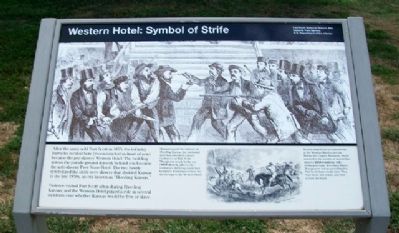 Western Hotel: Symbol of Strife Marker image. Click for full size.