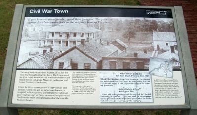 Civil War Town Marker image. Click for full size.