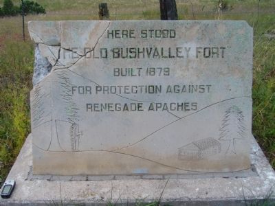 The Old Bushvalley Fort Marker. Click for full size. The Old Bushvalley Fort Marker image. Click for full size.