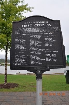 Chattanooga's First Citizens Marker image. Click for full size.