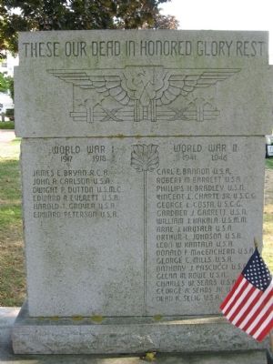 Rockport World War I & II Memorial image. Click for full size.