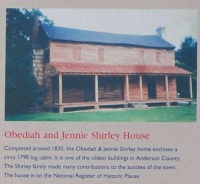 Honea Path - Reverse<br>Obediah and Jennie Shirley House image. Click for full size.