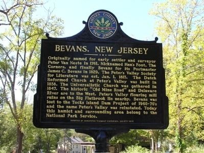 Bevans, New Jersey Marker image. Click for full size.