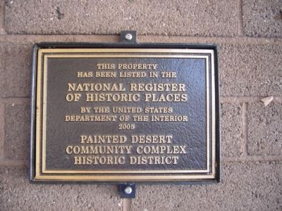 Painted Desert Community Complex Historic District Marker image. Click for full size.
