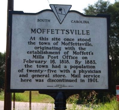 Moffettsville Marker image. Click for full size.