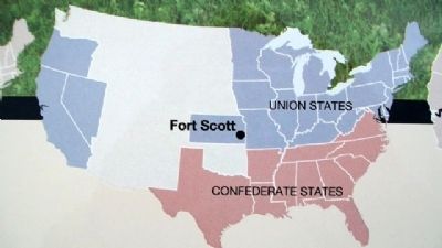 Civil War Map on Marker image. Click for full size.