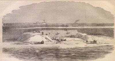 Ironclad Battery on Cummings Point. Click for full size. Ironclad Battery on Cummings Point image. Click for full size.