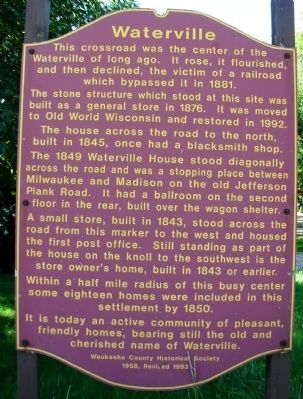 Waterville Marker image. Click for full size.