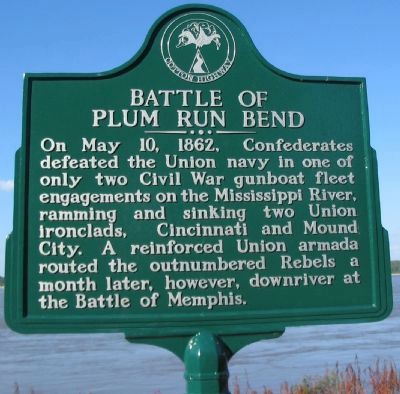Battle of Plum Run Bend Marker image. Click for full size.
