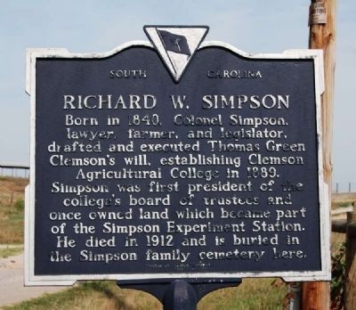 Richard W. Simpson Marker image. Click for full size.