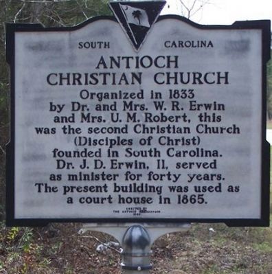 Antioch Christian Church Marker image. Click for full size.