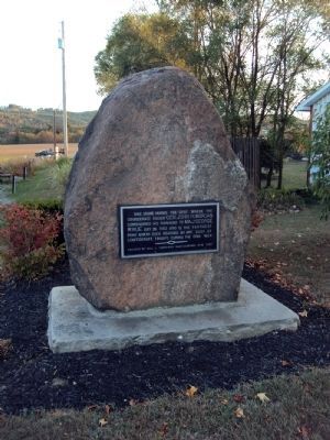 Morgan's Surrender Marker at new location. image. Click for full size.