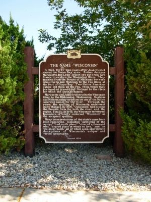 The Name "Wisconsin" Marker image. Click for full size.