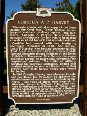 Cordelia A.P. Harvey Marker image. Click for full size.
