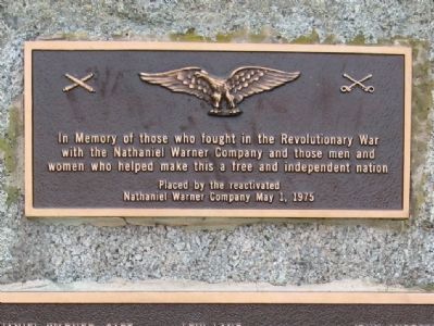 Nathaniel Warner Company Monument image. Click for full size.