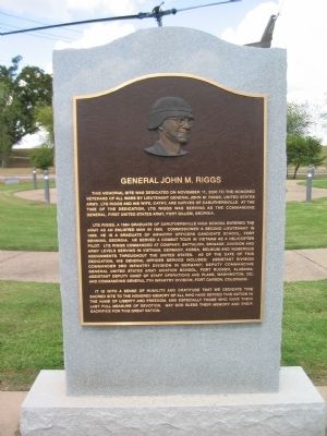 General John M. Riggs Marker image. Click for full size.