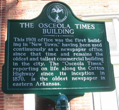 The Osceola Times Building Marker image. Click for full size.