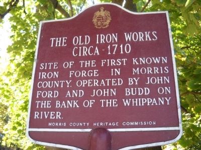 The Old Iron Works Marker image. Click for full size.