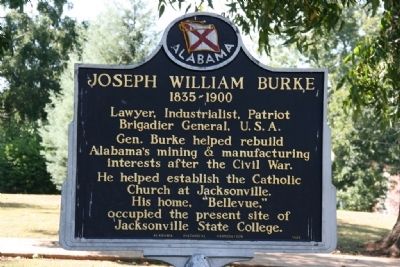 Joseph William Burke Marker. Click for full size. Joseph William Burke Marker image. Click for full size.