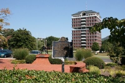Jacksonville State University Marker with the Houston Cole Library in the background image. Click for full size.