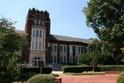 Presidents of Jacksonville State Marker on the right. Click for full size. Presidents of Jacksonville State Marker on the right image. Click for full size.