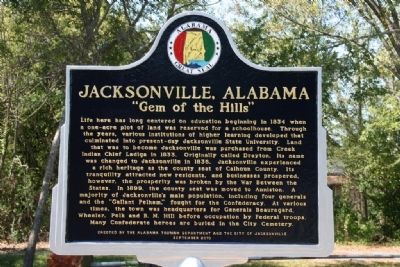 Jacksonville, Alabama Marker image. Click for full size.
