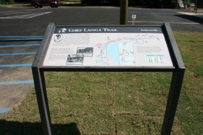 Chief Ladiga Trail - Jacksonville Marker image. Click for full size.