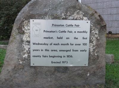 Princeton Cattle Fair Marker. Click for full size. Princeton Cattle Fair Marker image. Click for full size.