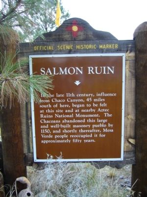 Salmon Ruin Marker image. Click for full size.