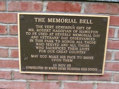 The Memorial Bell Marker image. Click for full size.
