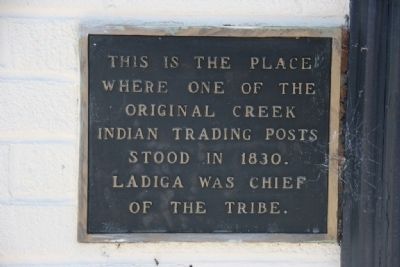 Site of Indian Trading Post Marker image. Click for full size.