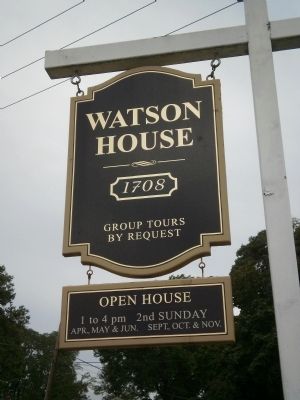Watson House sign image. Click for full size.