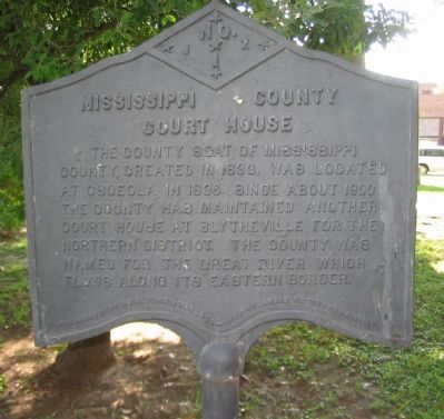 Mississippi County Court House Marker image. Click for full size.