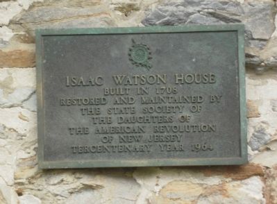Isaac Watson House Marker image. Click for full size.