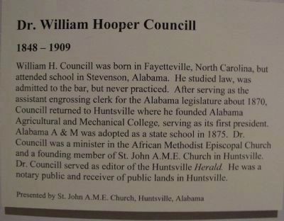 William Hooper Councill image. Click for full size.