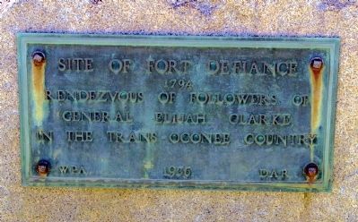 Site of Fort Defiance Marker. Click for full size. Site of Fort Defiance Marker image. Click for full size.