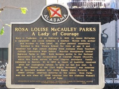 Rosa Louise McCauley Parks Marker image. Click for full size.