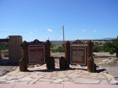 Pueblo of Laguna and Pueblo of Acoma Markers image. Click for full size.