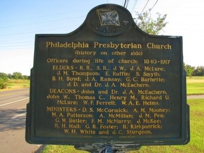 Philadelphia Presbyterian Church Marker image. Click for full size.