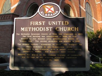 First United Methodist Church Marker image. Click for full size.