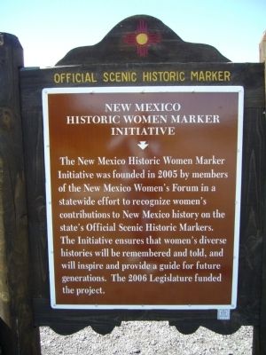 New Mexico Historic Women Marker Initiative image. Click for full size.