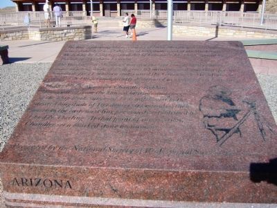 Arizona Marker. Click for full size. Arizona Marker image. Click for full size.