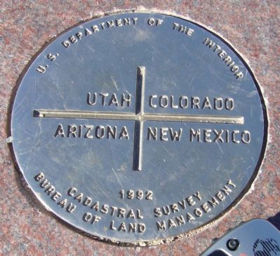 Four Corners Survey Marker. Click for full size. Four Corners Survey Marker image. Click for full size.